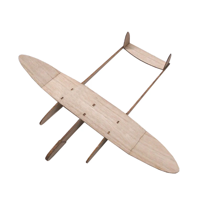 1Set Twin-Body Hand-Launch Glider Model Kit Beginner-Oriented Aviation Modeling Handmade Seabird Q Wooden Toy Airplane DIY Parts