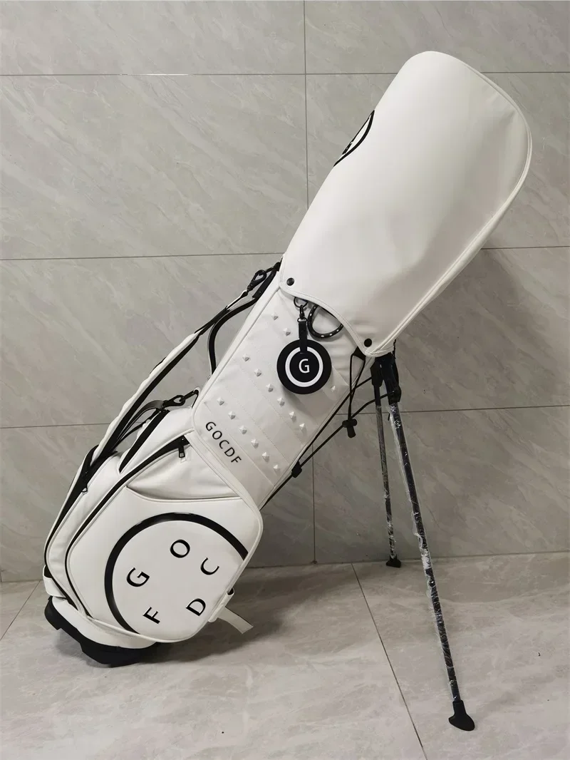 

2024 New Golf Bag Lightweight Fashion Caddie Bag High Quality PU Waterproof Golf Stand Bag 골프가방