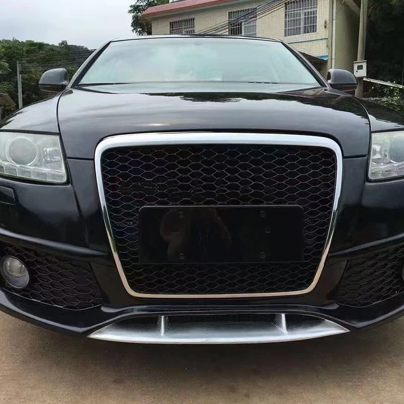 

Подходит для Audi A6 2005-2011 гг., модифицированный передний бампер RS6, средняя решетка, аксессуары