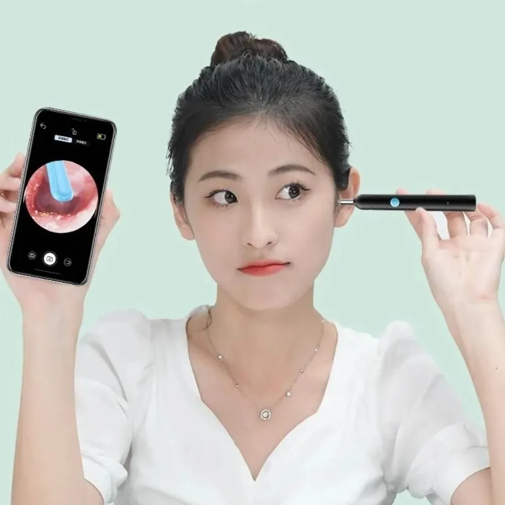 

Безопасное удаление HD-камеры, визуальные ушные палочки, беспроводной Wi-Fi, светящийся отоскоп, эндоскоп, силиконовый USB-зарядка, очиститель ушей, уход за ушами