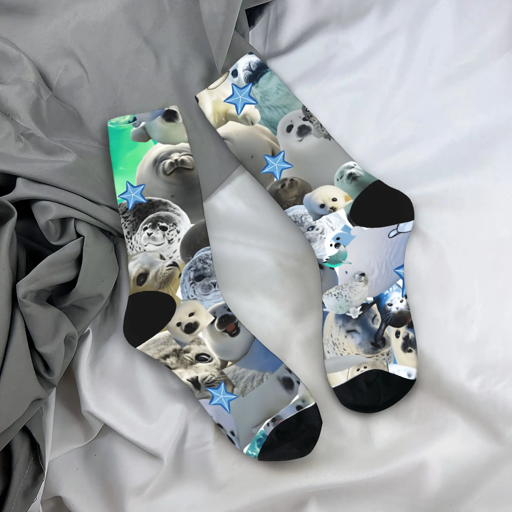 

Морские носки с печатью, корейские чулки, осенние противоскользящие мужские носки унисекс, мягкие дизайнерские носки для скалолазания