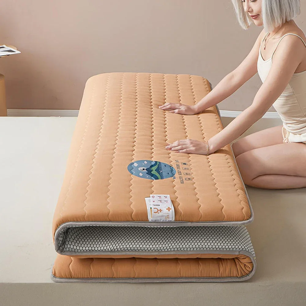 

Knitted Skin-friendly Cotton Mattress Household Antibacterial and Mite-free Mattress Student Dormitory Thickened Sleeping Mat