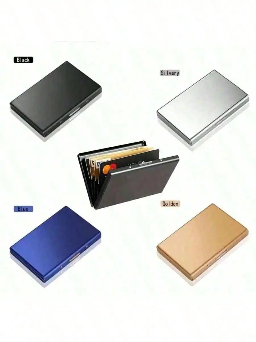 

1pc Stainless Steel Card Bag Is The Ideal Gift For Dad, High-End Stainless Steel Card Bag For Men,Functional Anti Magnetic Card