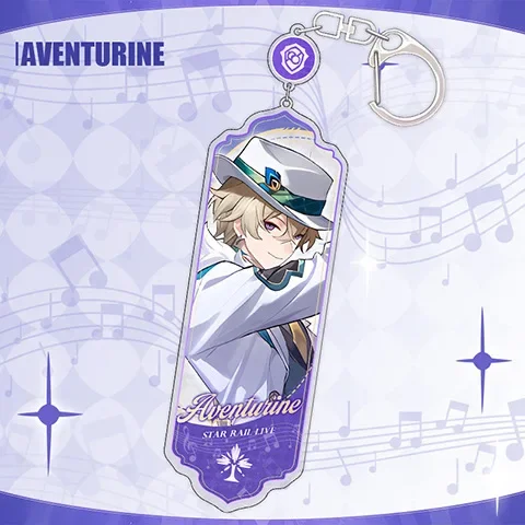 2024 Honkai: Star Rail Vocal Concert Keychain Game Figure Kafka Yanqing Argenti Aventurine Keychain Bag Hanging Accessories