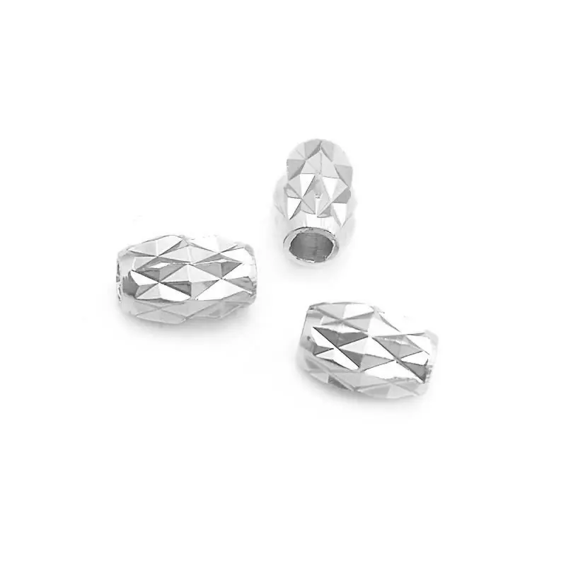 20 buah 3x5.8MM 4.5x7MM 18K warna emas kuningan bentuk Oval gelang Spacer manik-manik membuat perhiasan perlengkapan Diy temuan aksesoris