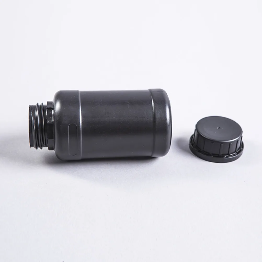 4Pcs Engineering Bottles Durable Hdpe Plastic Containers Good Sealing Acidproof Alkaliproof Lucifuge Black Holders