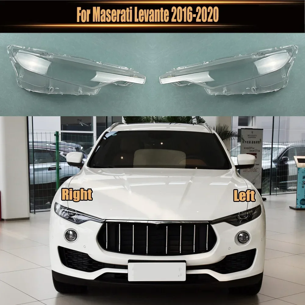 

For Maserati Levante 2016-2020 Headlight Cover Boutique Transparent Lampshdade Headlamp Shell Plexiglass Replace Original Lens