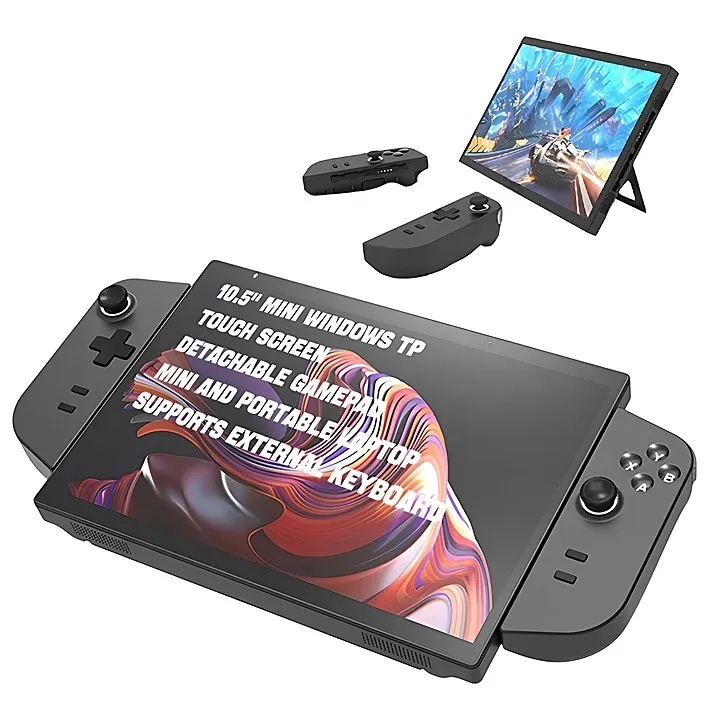 New HL 108 G 10.5 Inch Touch Screen CPU N95 2.0MP Mini Laptop Computer Detachable Gamepad Portable Handheld Gaming PC