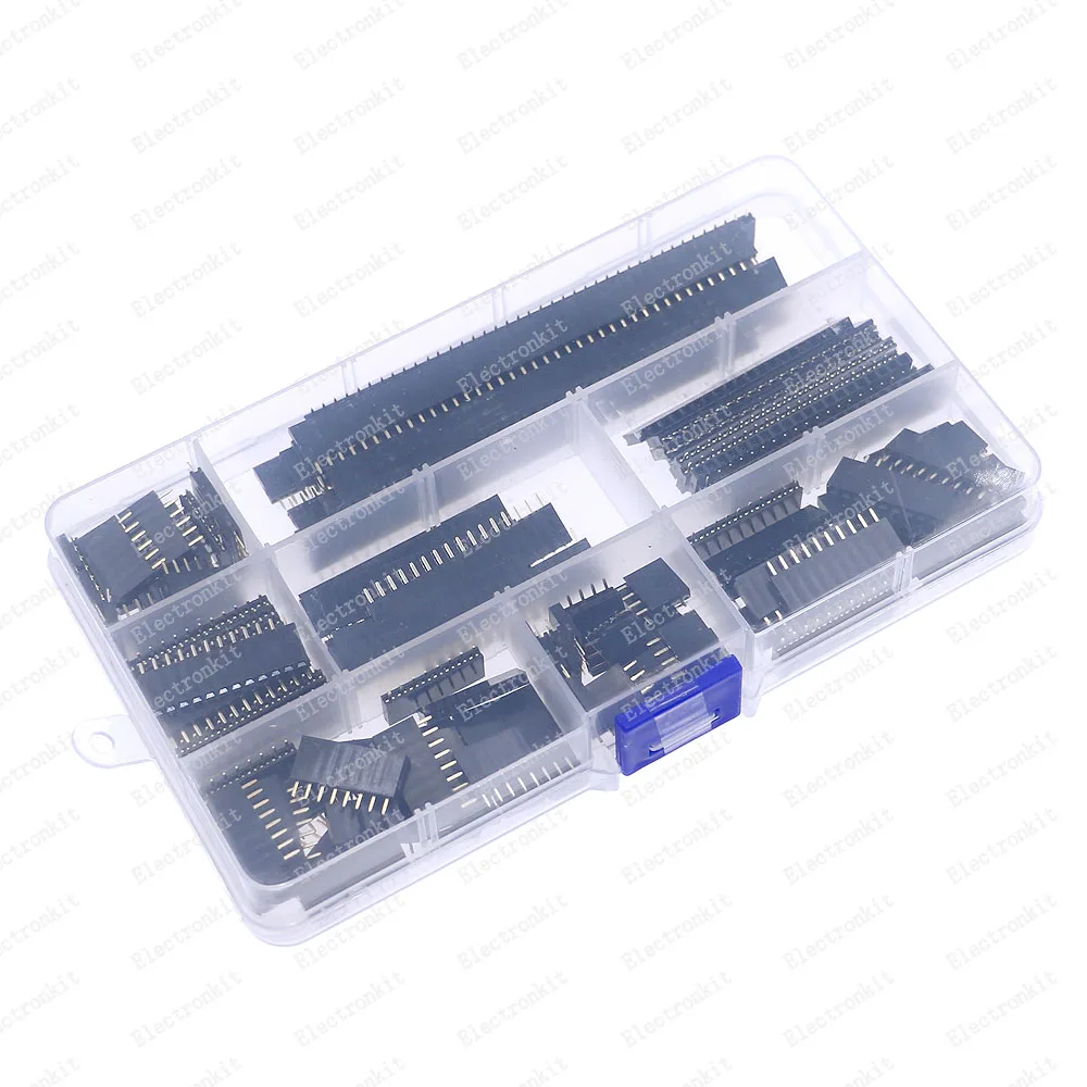 120pcs 4Pin-40Pin 2.54mm Pitch Straight Single Row PCB Board Female Pin Header Socket