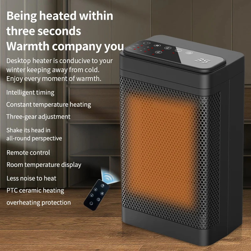 

1500 Вт PTC электрический вентилятор для теплого воздуха портативный обогреватель с дистанционным управлением электрический обогреватель маломощный вертикальный обогреватель для дома
