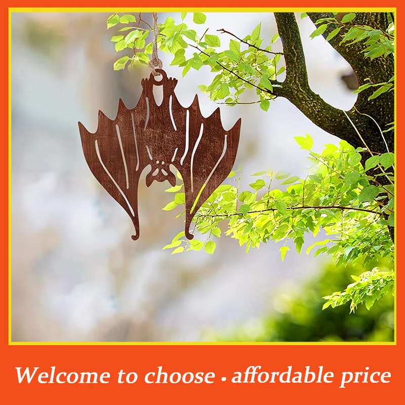 2D Flat Rusty Spider Crab Iron Decoration With Cutout Design - Old Tree Hanging Decoration Indoor/Outdoor, Wall Art, Perfect Hol
