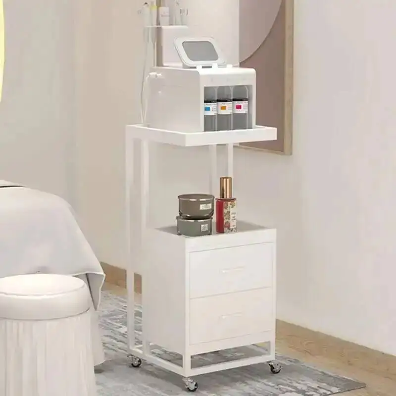 Stroller Foldable Styling Station Hair Cart TrolleySalon carrito estilistathe Beauty Cosmetic Wheels Equipment Furniture Storage