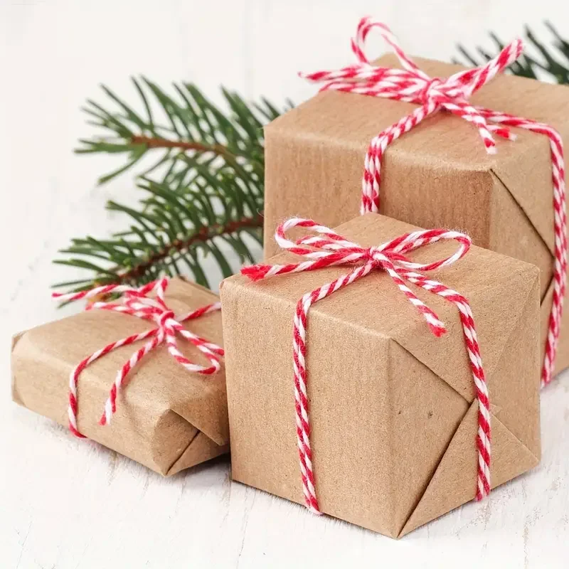 100 m/Rolle Bäckerschnur, Baumwollschnüre, Seil für Heimdekoration, handgefertigt, Weihnachtsgeschenk, Verpackung, Basteln, DIY, Verpackung, Geschenk – Detail 6