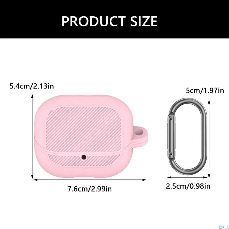 R91A Earbud Sleeve Shell for Crystal Pods Impact Resistance Nonslip Waterproof Cover