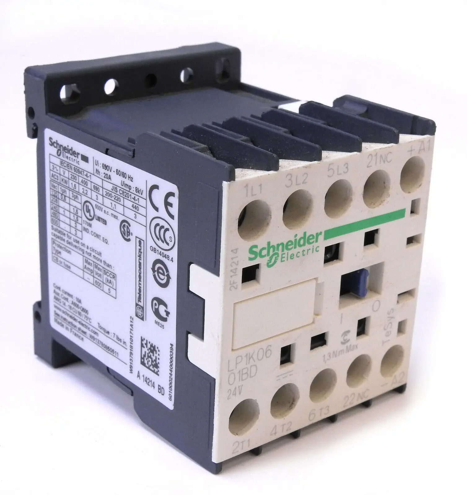 

LP1K0601BD Schneider Electric Tesys K Contactor