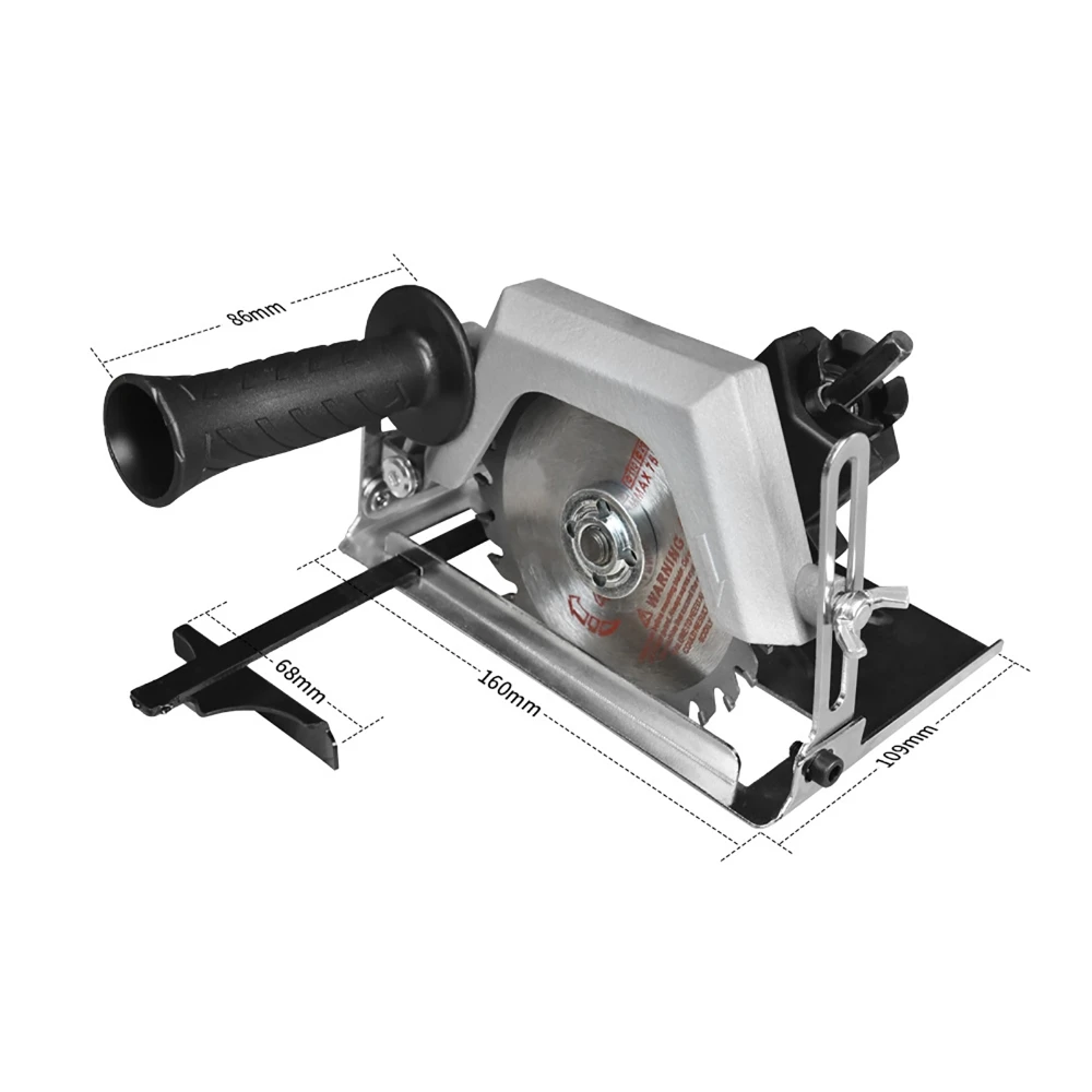 Imagem -02 - Broca Elétrica para Serras Circulares Elétricas Ângulo Moedor Conversão Modificado Adaptador de Fixação com 075 mm Corte Profundidade Escala Régua