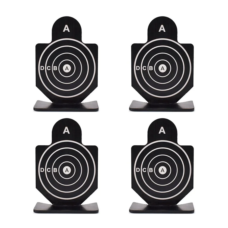 

RTENTE-4Pcs IPSC Competitive Sports Mini Alloy Human Shape Targets Easy Install Easy To Use
