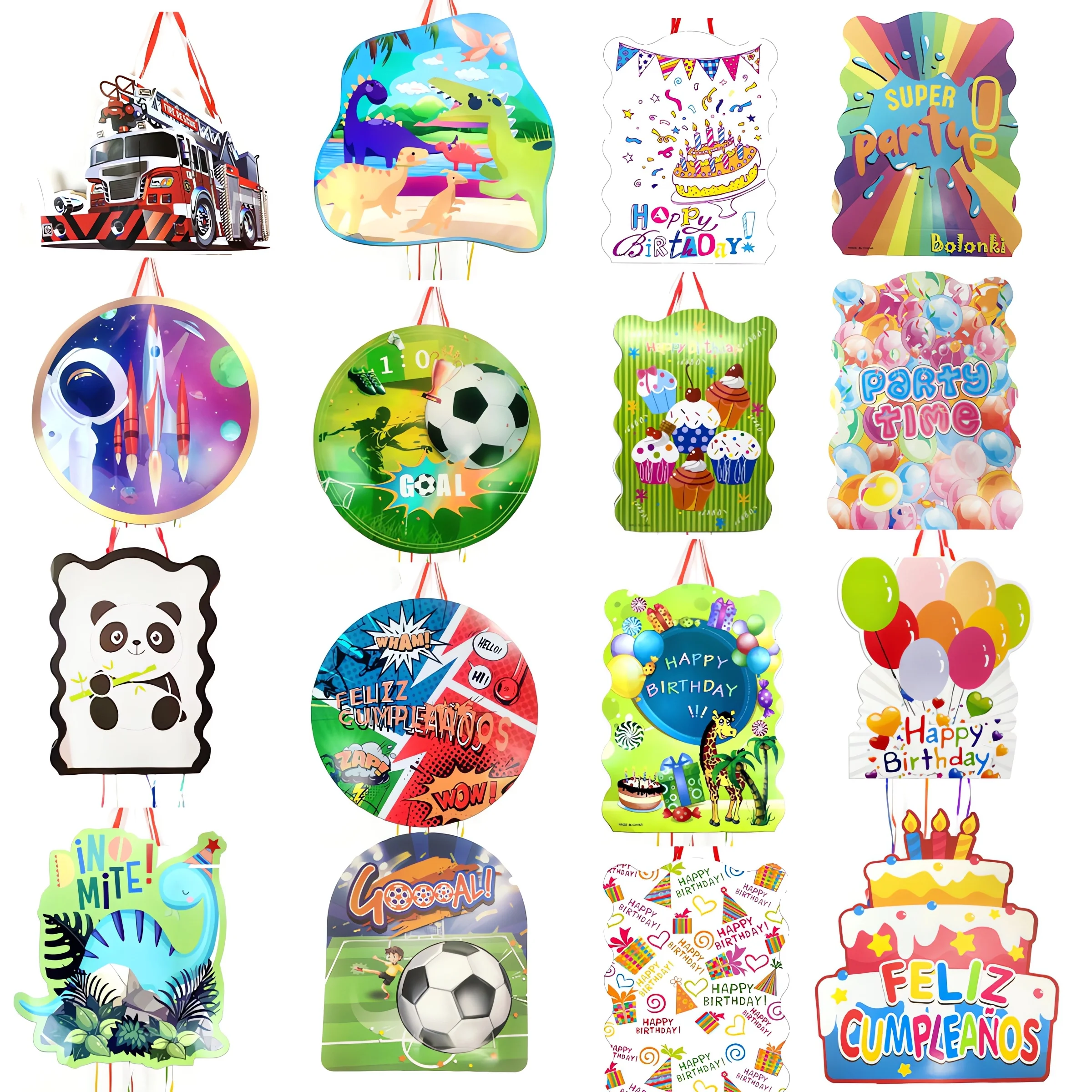 

1pcs/bag Mermaid Princess Castle soccer Theme Pinatas Happy Birthday Event Party Decoration Girls Boys Kids Favors DIY Pinata