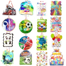 1pcs/bag Mermaid Princess Castle soccer Theme Pinatas Happy Birthday Event Party Decoration Girls Boys Kids Favors DIY Pinata