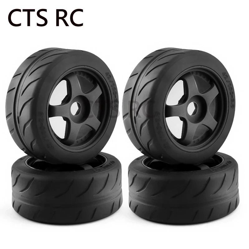 RC Car 4pcs 5-Spoke 100x42mm Tire Tyre 17mm Wheel Hex for Arrma 1/7 Infraction Limitless Felony RC Car Upgrade Parts