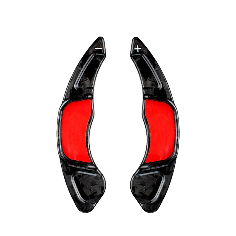 The carbon fiber paddle shifters are suitable for the Volkswagen CC Golf Tiguan Toon Magotan modified steering wheel paddle shif