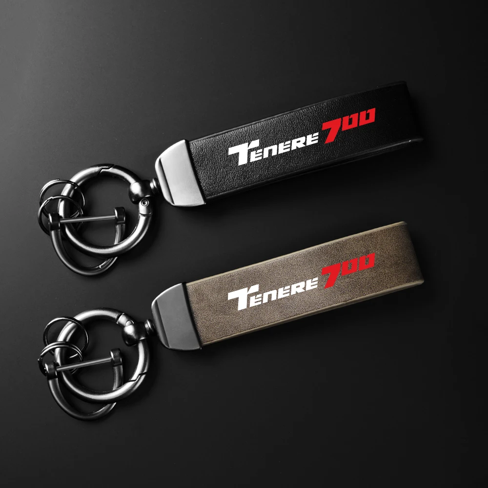 

Для Yamaha Tenere700 TENERE 700 XTZ 700 T700: высококачественный кожаный брелок для ключей из карбона, держатель для ключей, цепочка для ключей