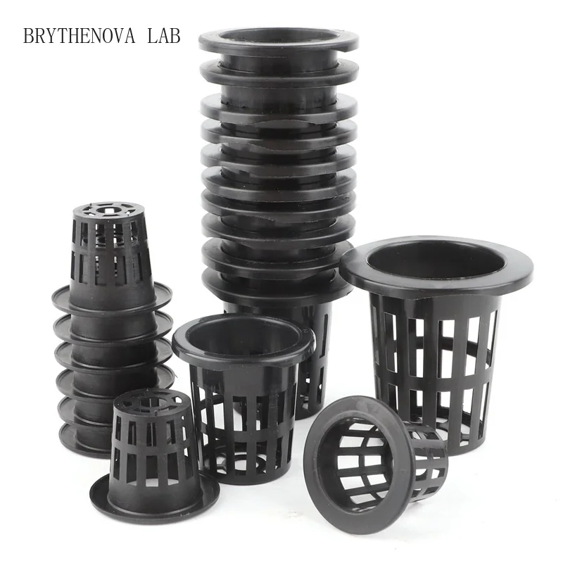 50Pcs Hydroponic Basket Garden Vegetable Soilless Grow Net Pot Multi-size Aeroponics Planting Plastic Mesh Pots