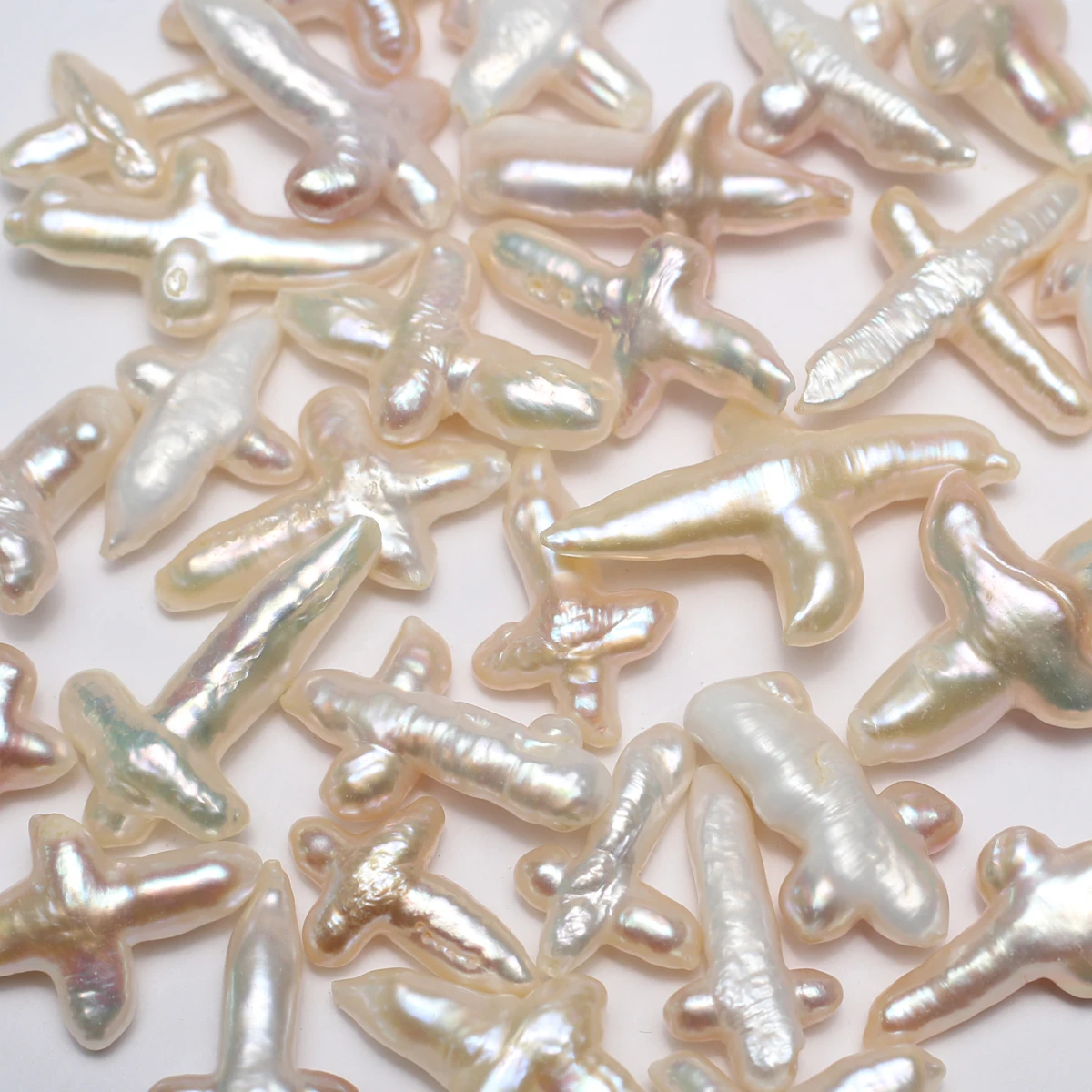 Natural Freshwater Pearl Shaped Cross Gift Exquisite Size 20x30mm for Jewelry Making DIY Earrings Necklace Bracelet Accessory