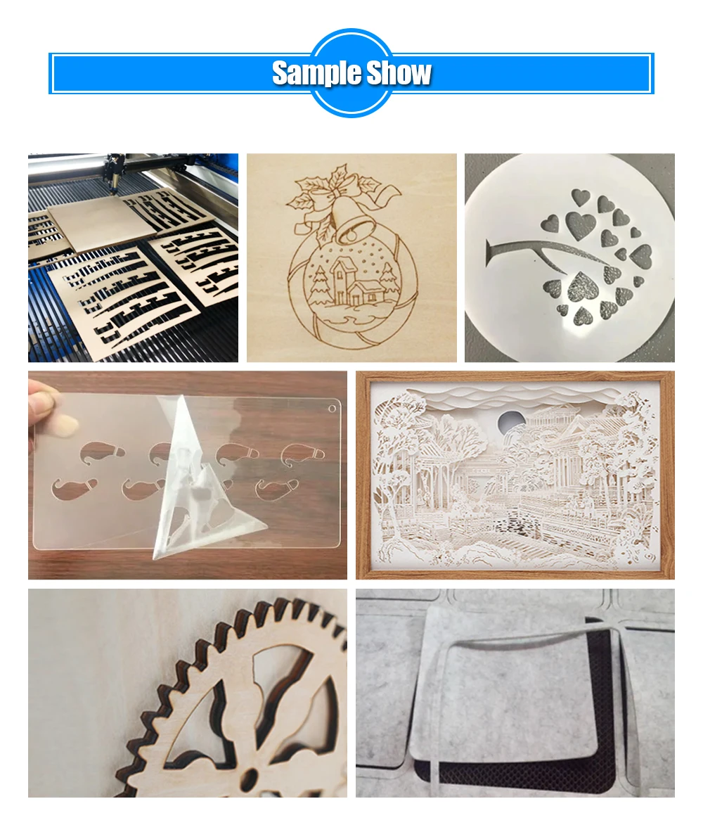 

Ultra 11W 600*600Mm Area Автоматическая воздушная помощь Металл Дерево Акрил МДФ Резка кожи Лазерная гравировальная машина