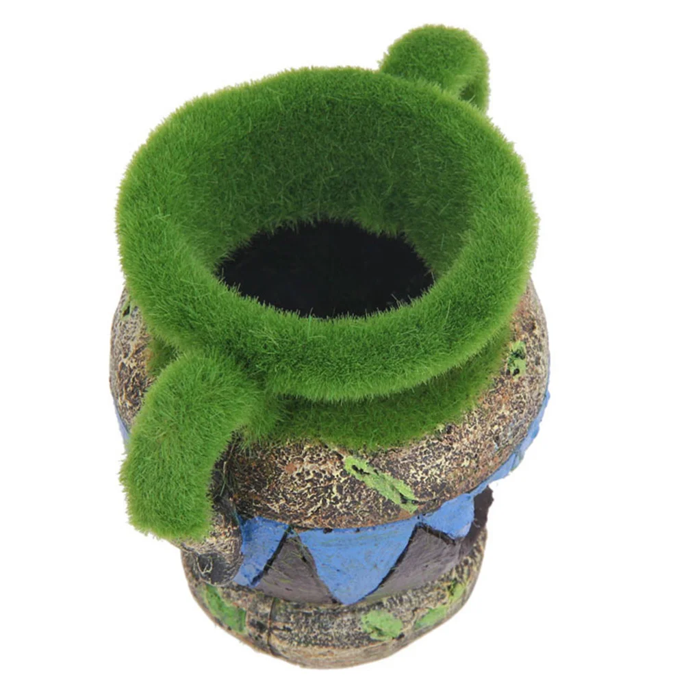 

Aquarium Decoration Resin Cave Hideaway Ornament Hollow Base Stable No Floating Fish Tank Decorations Add Joy Stress Relief