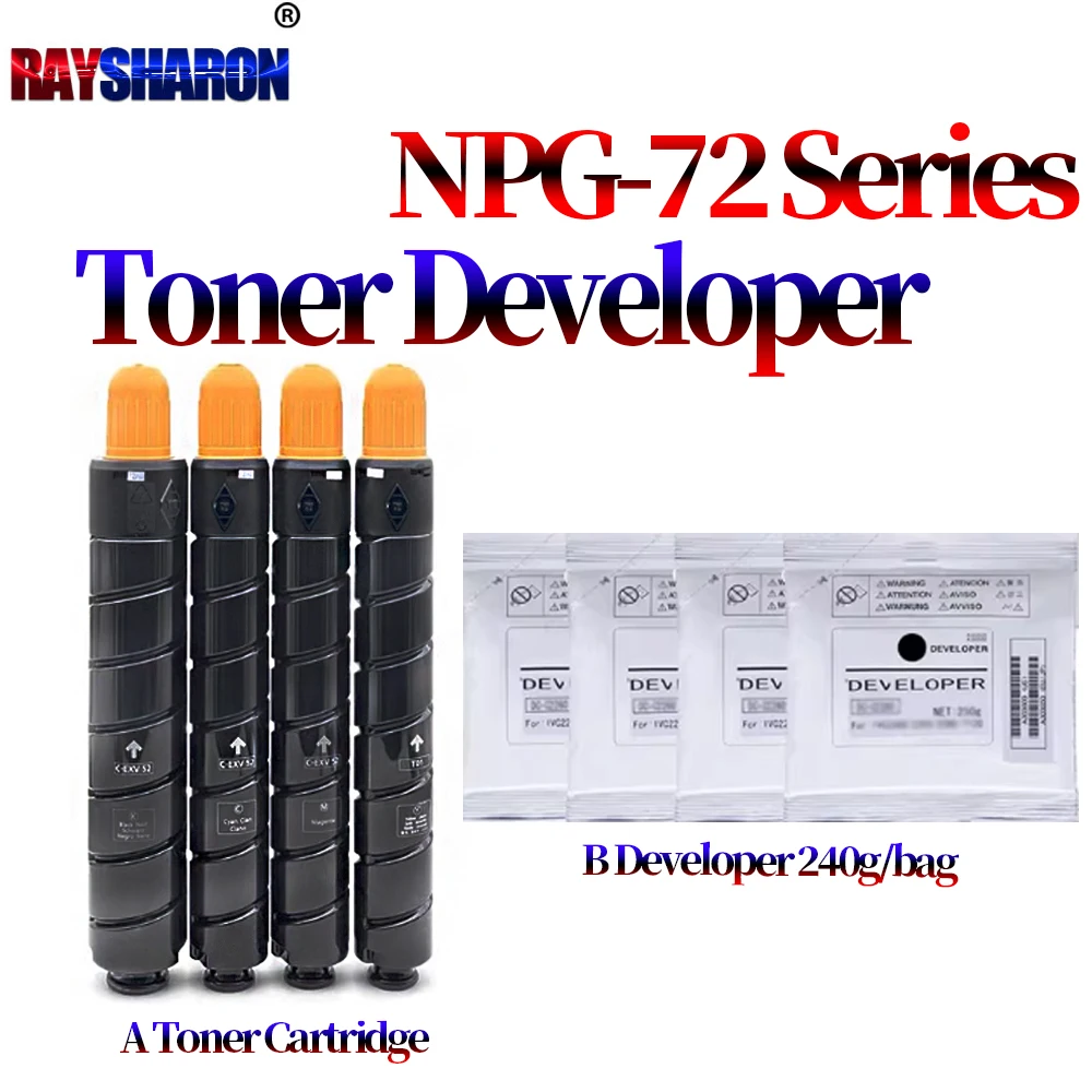 Toner Cartridge Developer Powder For use in Canon iR ADV NPG-72 C7565 C7570 C7580 7565 7570 7580 7565 T01 C600 C700 C60 C850