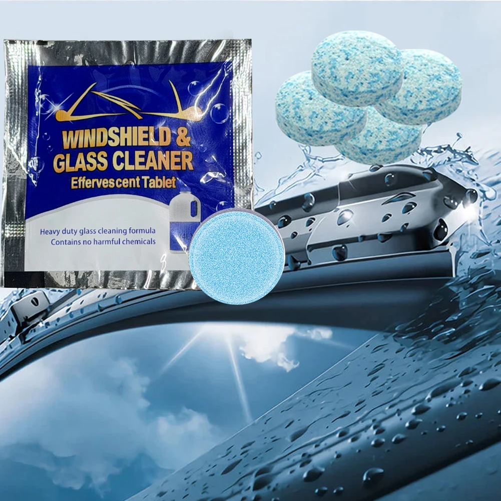 Concentrated Tablets Detergent Effervescent Tablets Cleaning Windshield Window Glass Cleaner Car Windshield Glass Solid Cleaner