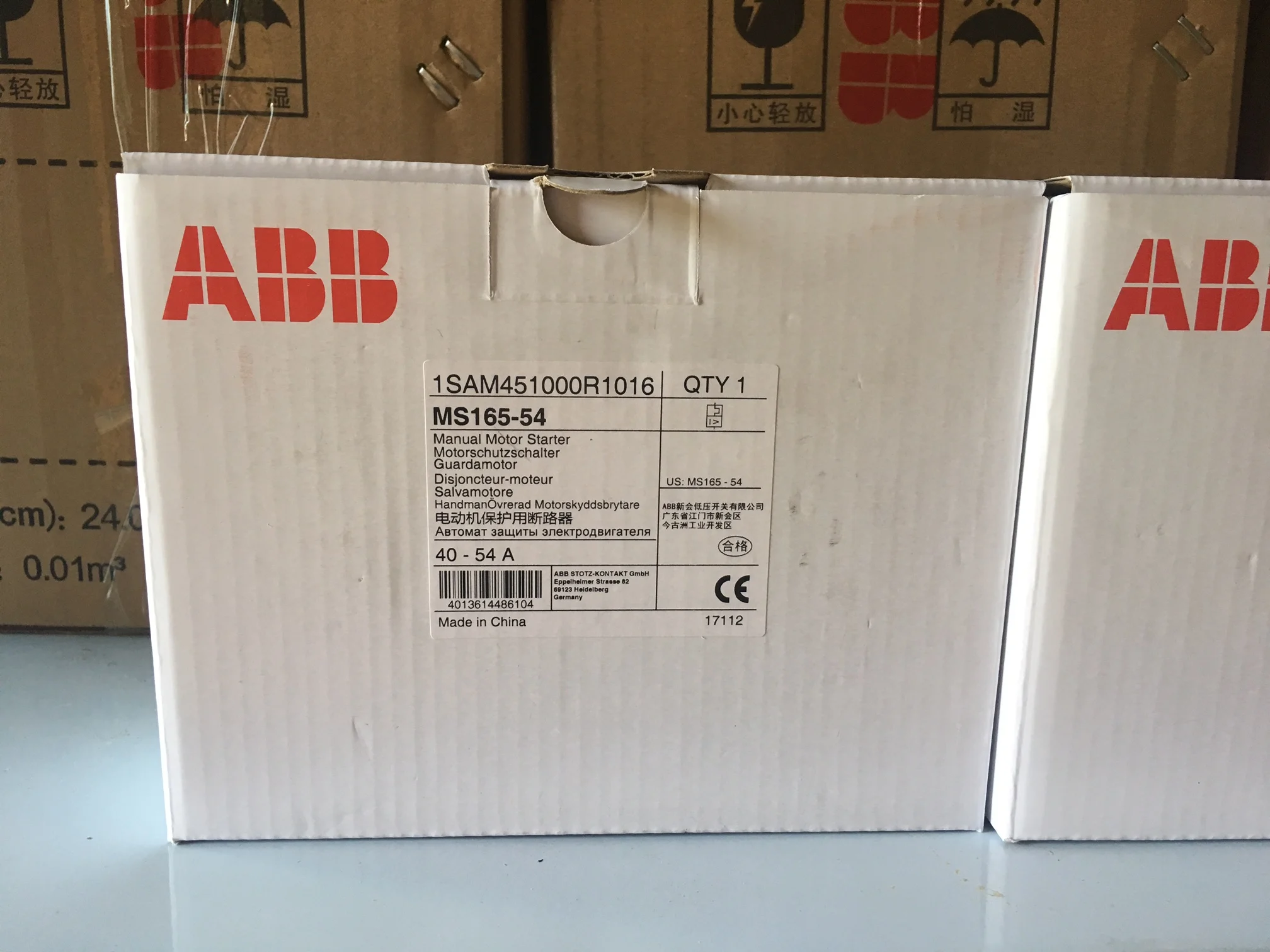 New genuine ABB MS165 series motor protection circuit breaker MS165-65