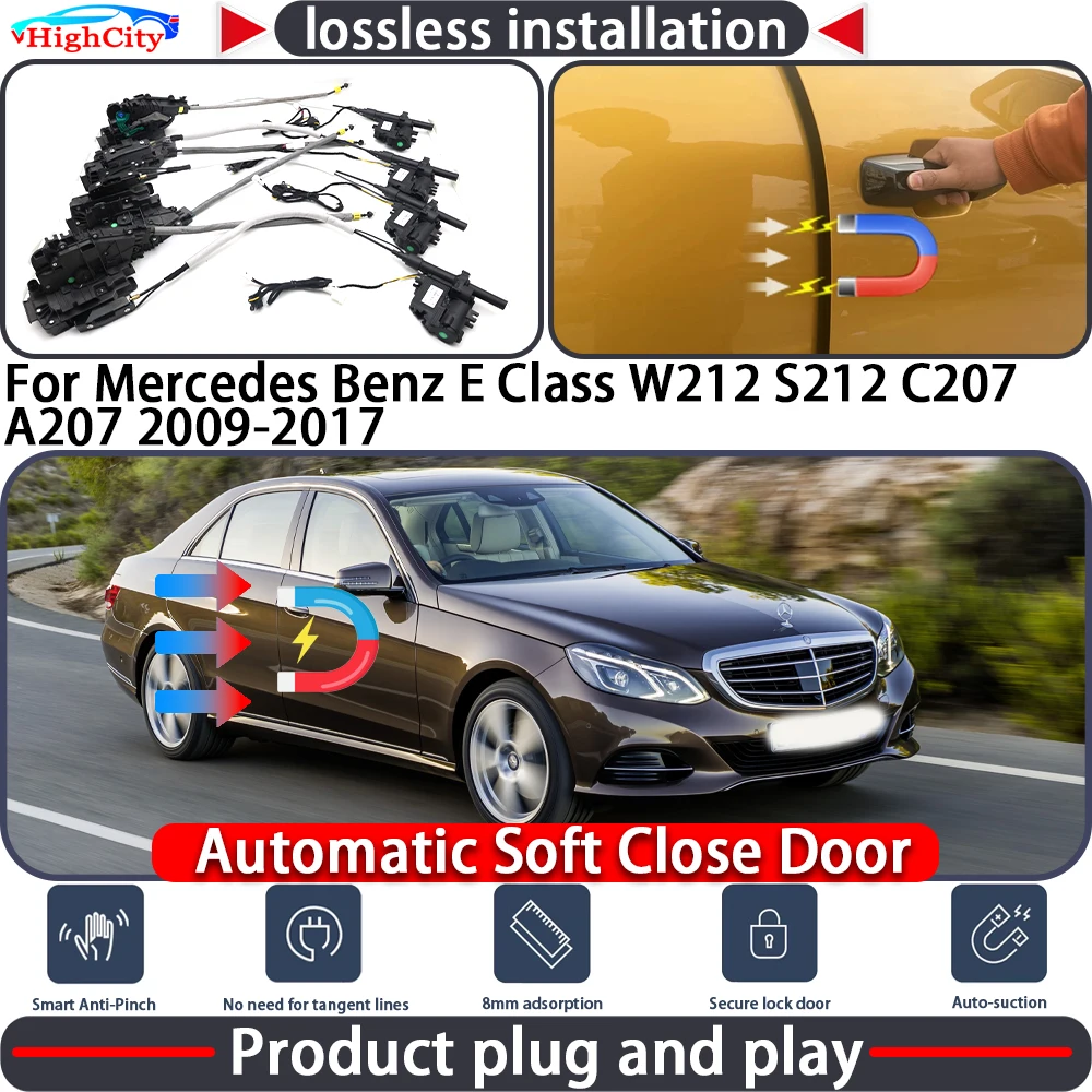 

Electric Closing Door Lock Actuator for Mercedes Benz E Class W212 S212 C207 A207 2009-2017 Soft Close Power Latch System Auto