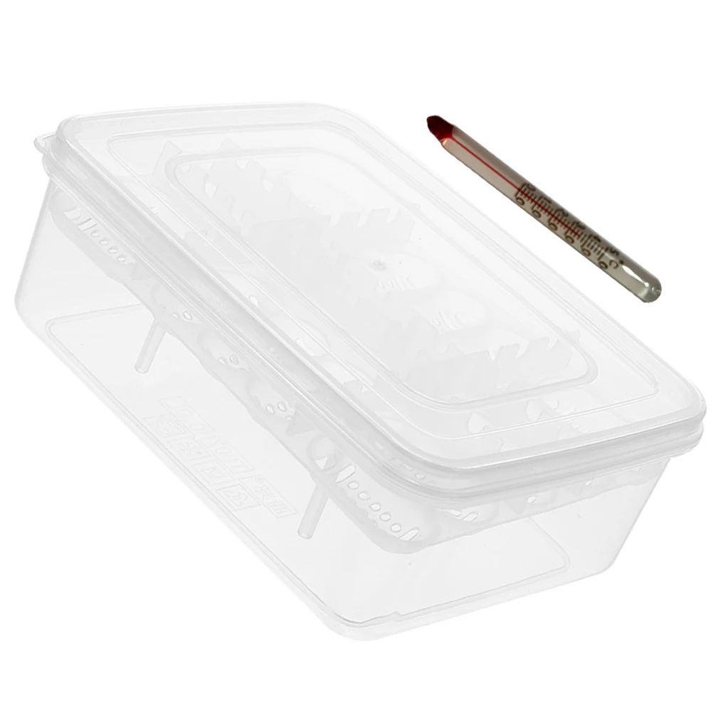 

16-Compartments Plastic Reptile Egg Incubator Hatchery Box For Snakes Lizards Turtles Frogs Transparent Cover Lightweight Easy