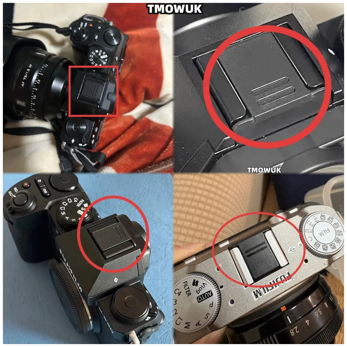 

For Fujifilm GFX100 X100VI GFX100RF GFX100II X-T5 X100V X-E4 X-H2 Hot Shoe Cover Camera Accessories Cap Protector