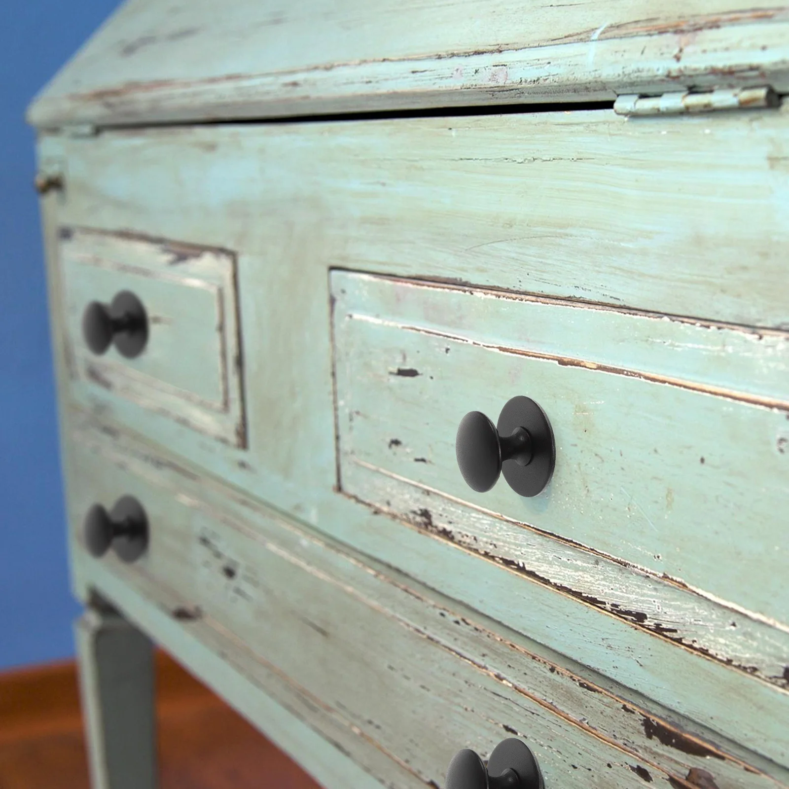 

6Pcs Self-Adhesive Round Cabinet Drawer Knobs Aluminum Alloy Handles Pull for Wardrobe Dresser Doors Strong Corrosion Resistant