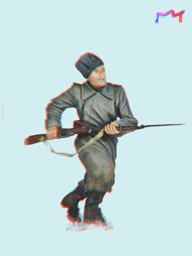 

1/35 Resin Figure Unpainted Model Kit, World War II Soviet Infantry, Unassembled and unpainted GK