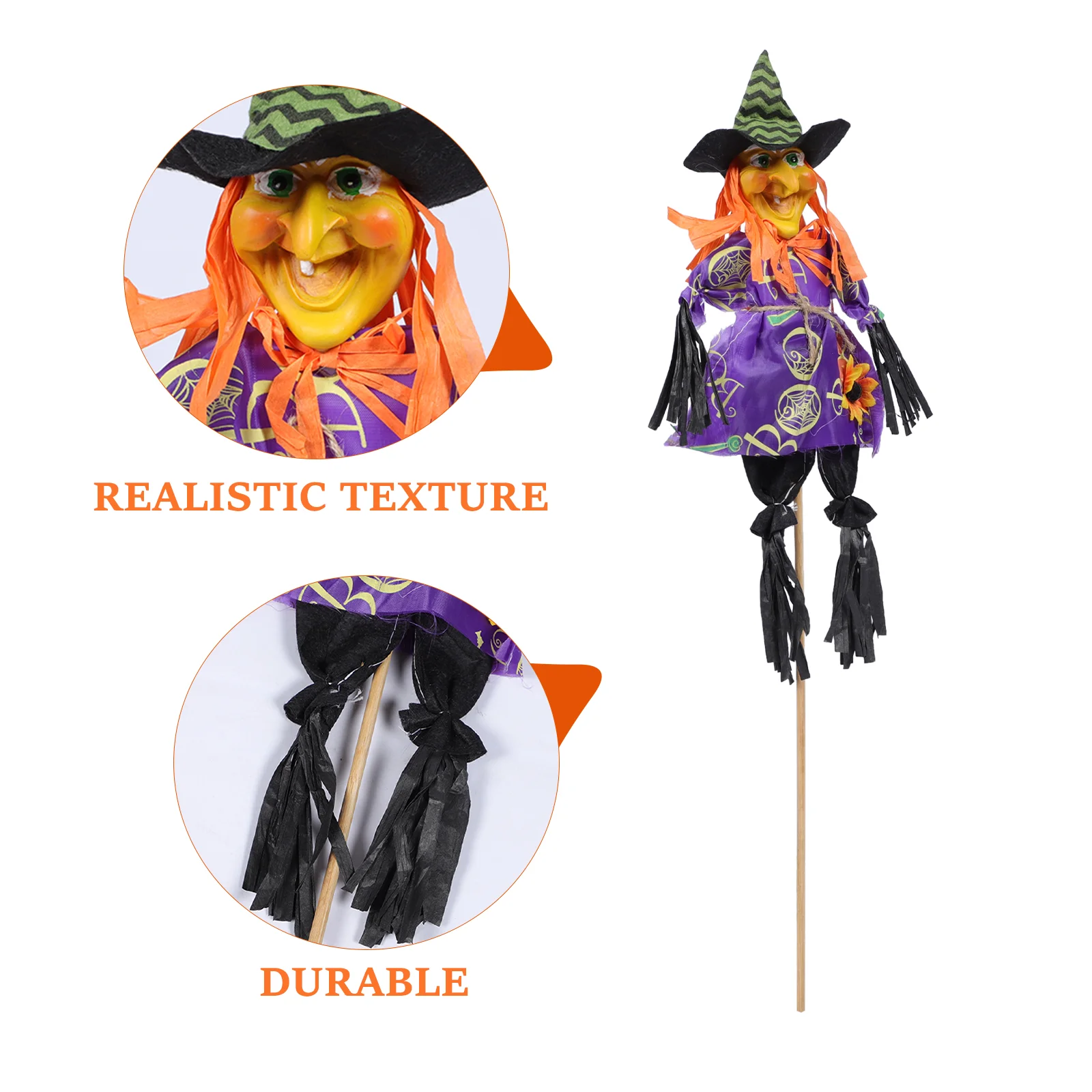 

Outdoor Decorations Halloween Scarecrow Scarecrows Garden Party Ornament Colorful Decors for Scene Layout