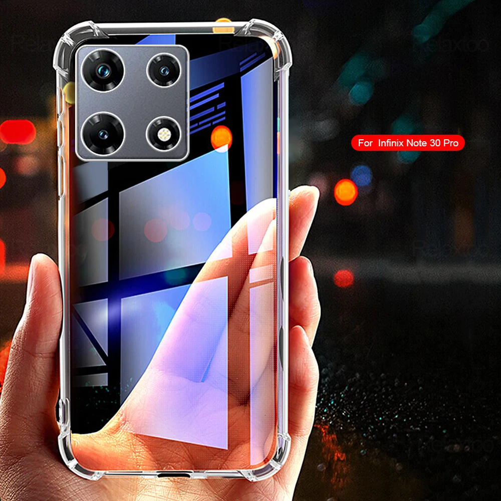 For Infinix Note 30 5G Note30 Pro 30i 4G Case Clear Silicone Soft Back Capas Infini Note30Pro 30Pro 30 I Cover Shockproof Fundas