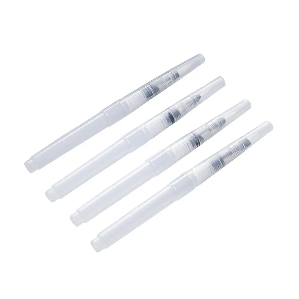 4Pcs Professional Watercolor Brush Pens with Squeeze Barrel for Easy Ink/Water Control