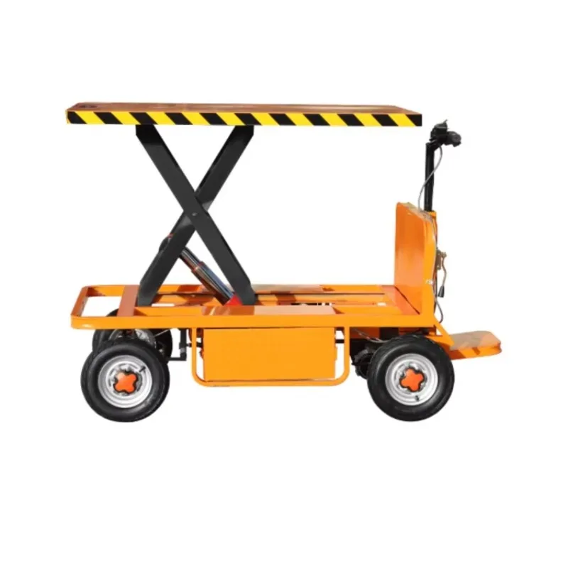 

Hot Sale Electric Car Electric Vehicle Hydraulic Wheel Vehicle Platform Truck with Lifting Function