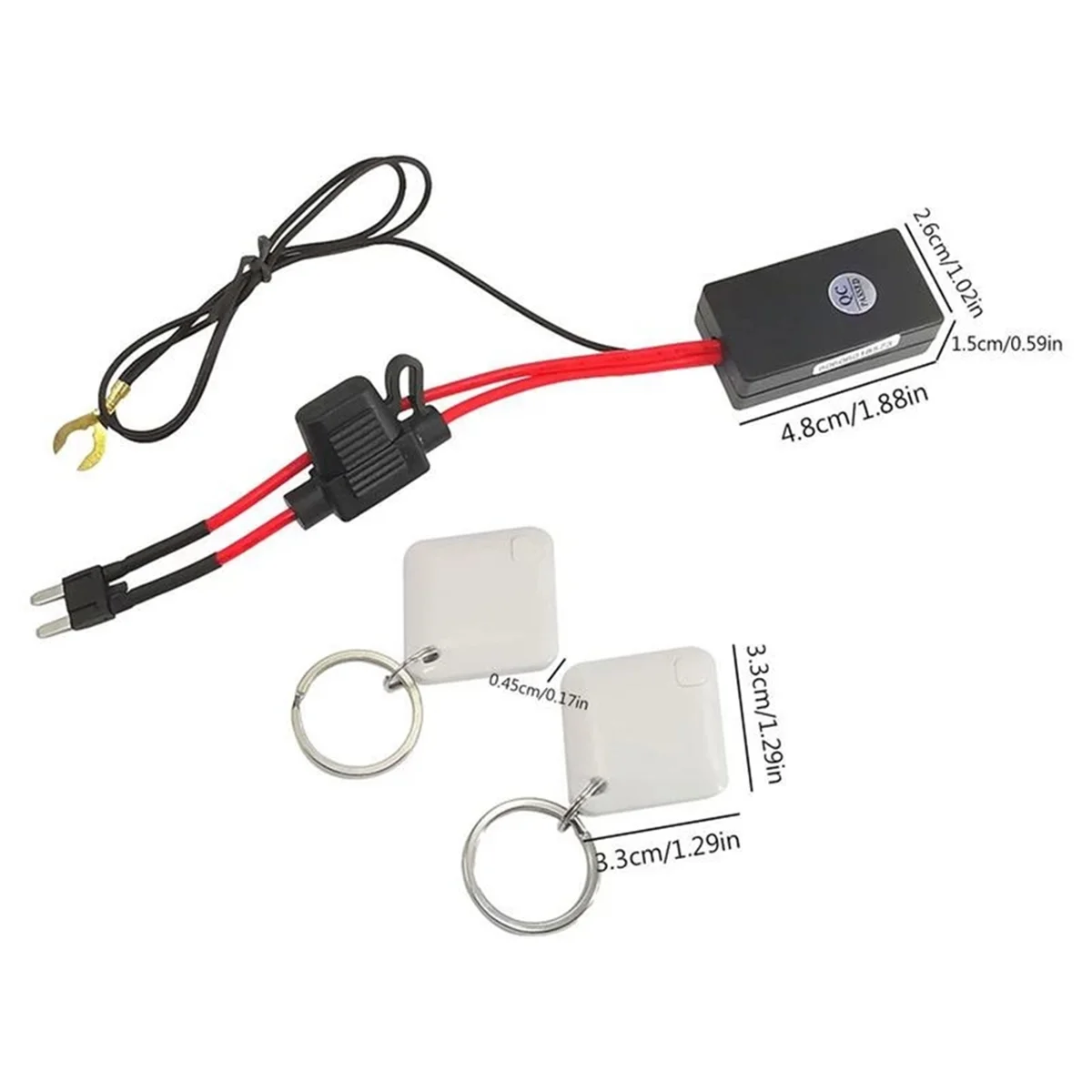 Car Wireless Anti-Theft Motorcycle Hidden Lock System with Cut Tools Alarm Ca K0B8 Circuit Immobilizer