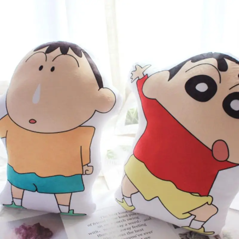 45Cm Anime Pillow Crayon Shinchan Plush Doll Cushion Kawaii Decorate Portable Plush Doll Cushion Surrounding Gift Wholesale