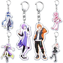 Hot Waifu Hentai Girls Boys Keychains Rui Tsukasa Akito Bag VIRTUAL SINGER Wonderlands Showtime Pendant Keyring Jewelry Gifts