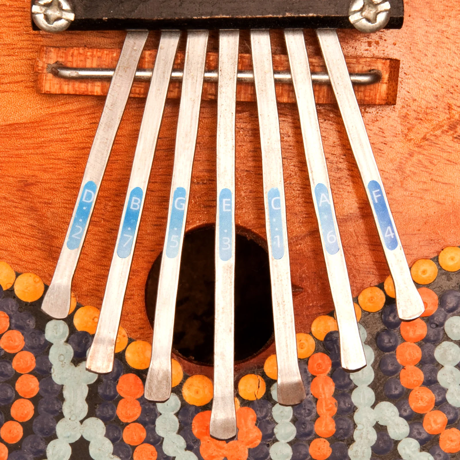 

2 Pcs Thumb Piano Keyboard Decal Kalimba Note Stickers Christmas Scale Pvc Accessories Fretboard