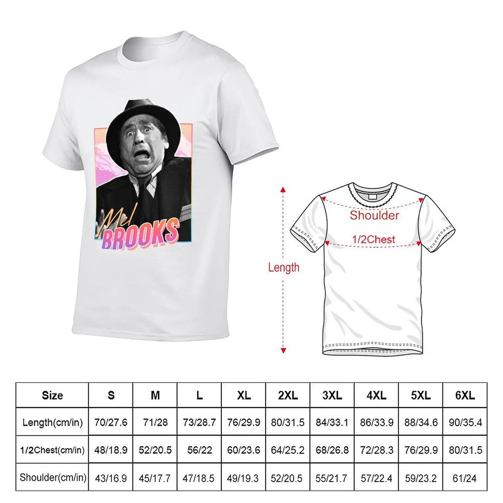 Mel Brooks - 80s design T-Shirt summer 2026 valentines boutique clothes Short sleeve tee men