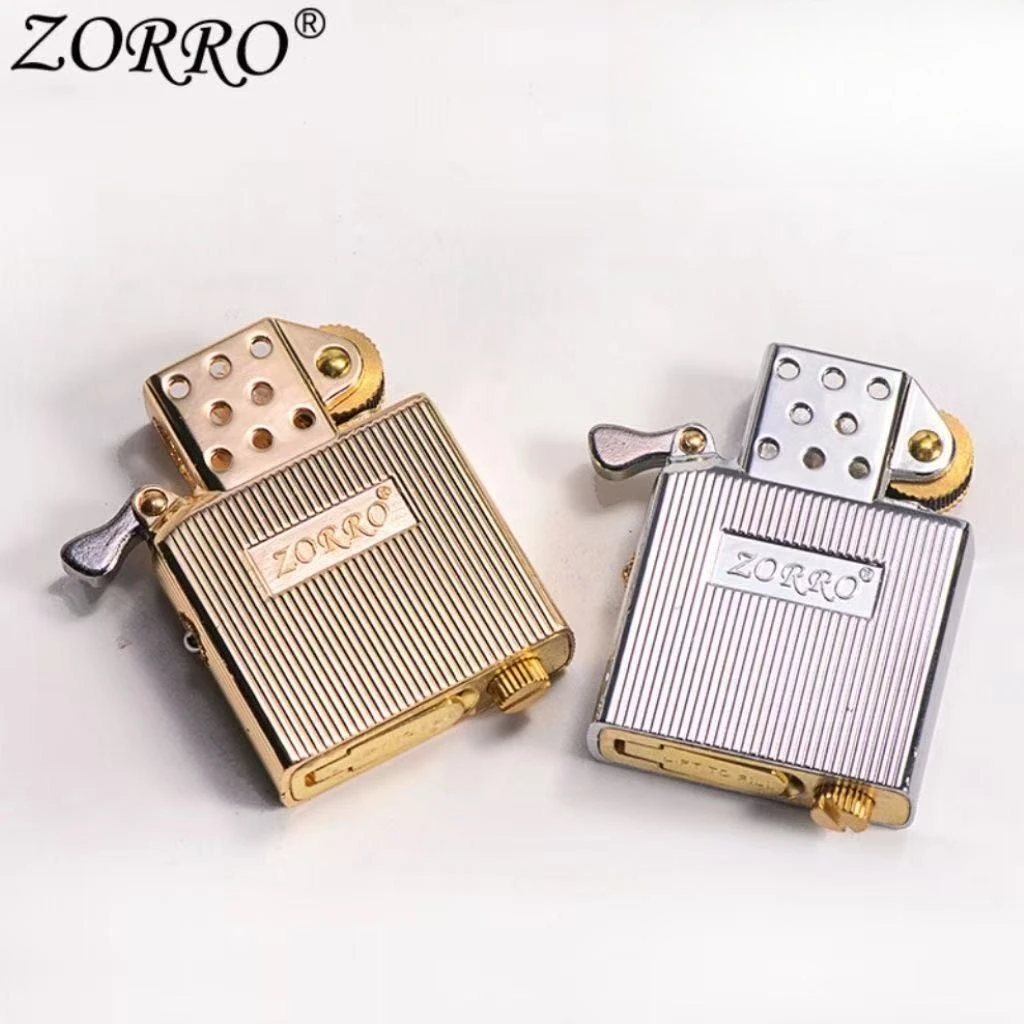 ZORRO Metal Lighter Oil & Gas Insert For 902 902s 912 912s Windproof Oil Tank 8 Windproof Holes Upgrade Sharp Fire Wheel Insert