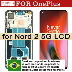 High Quality 6.43 AMOLED OnePlus Nord 2 5G DN2101 LCD Screen Display Touch Panel Assembly OnePlus Nord 2 5G DN2103 LCD