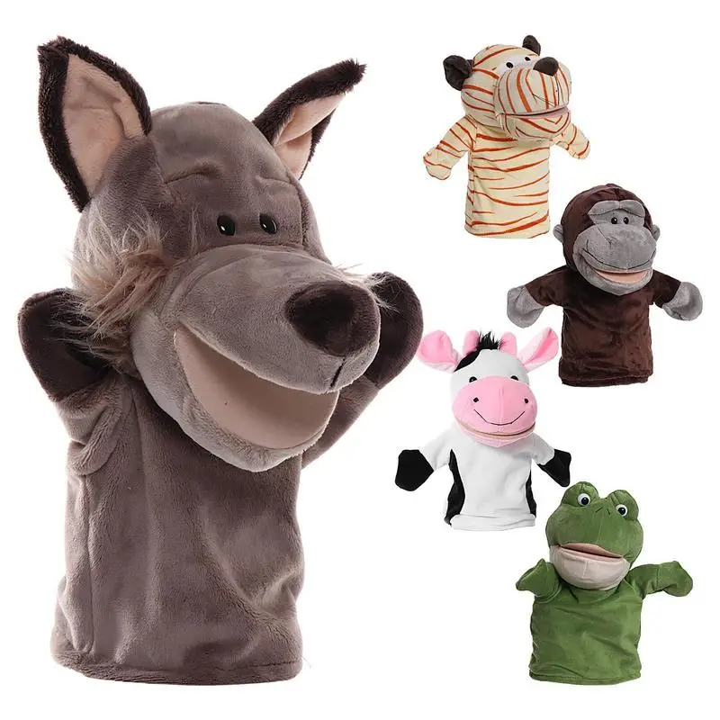 Marionnettes à main pour enfants, jouet de 25cm, poupée de dessin animé drôle, fournitures de spectacle sur le théâtre, jeu de rôle pour garçons et filles, cadeaux d'anniversaire